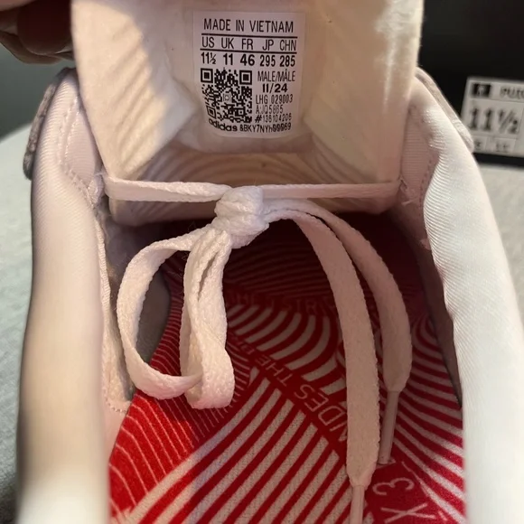 Adidas Puig Samba Sneakers White Red Scarlet Gum JQ5865 Men's Shoe Size 11.5 - Picture 10 of 11